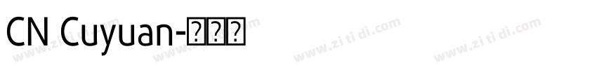CN Cuyuan字体转换